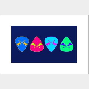 Retro Guitar Picks Posters and Art